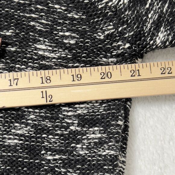 Leif Nelson Slim Fit Pullover Hooded Sweater Mens Sz L Black Marled - Picture 7 of 9